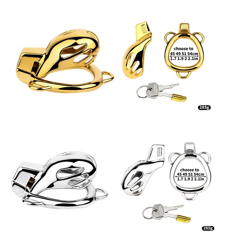 304 Stainless Steel Male Chastity Device Cage Cock Cage Penis Ring Chastity Belt Sissy BDSM Sex Toys for Gay