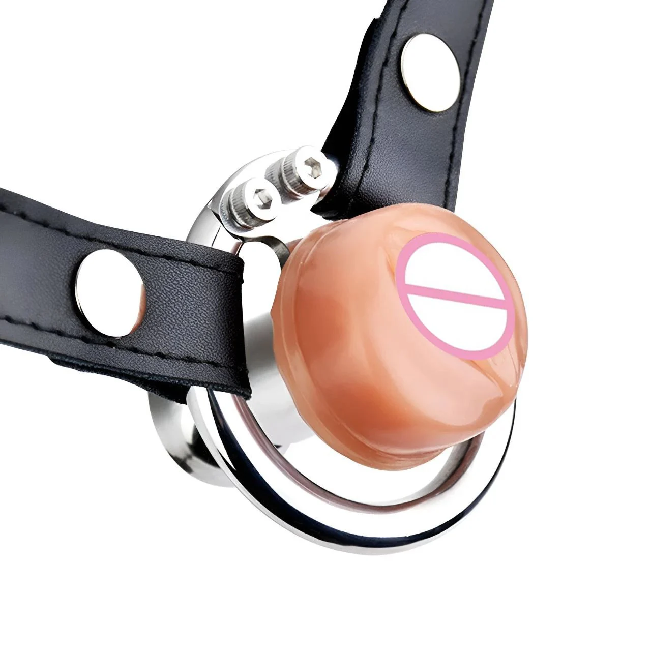 304 Stainless Steel Male Chastity Device with Simulated Vagina Cock Cage Invisible Lock Ring Sex Toy for Adult