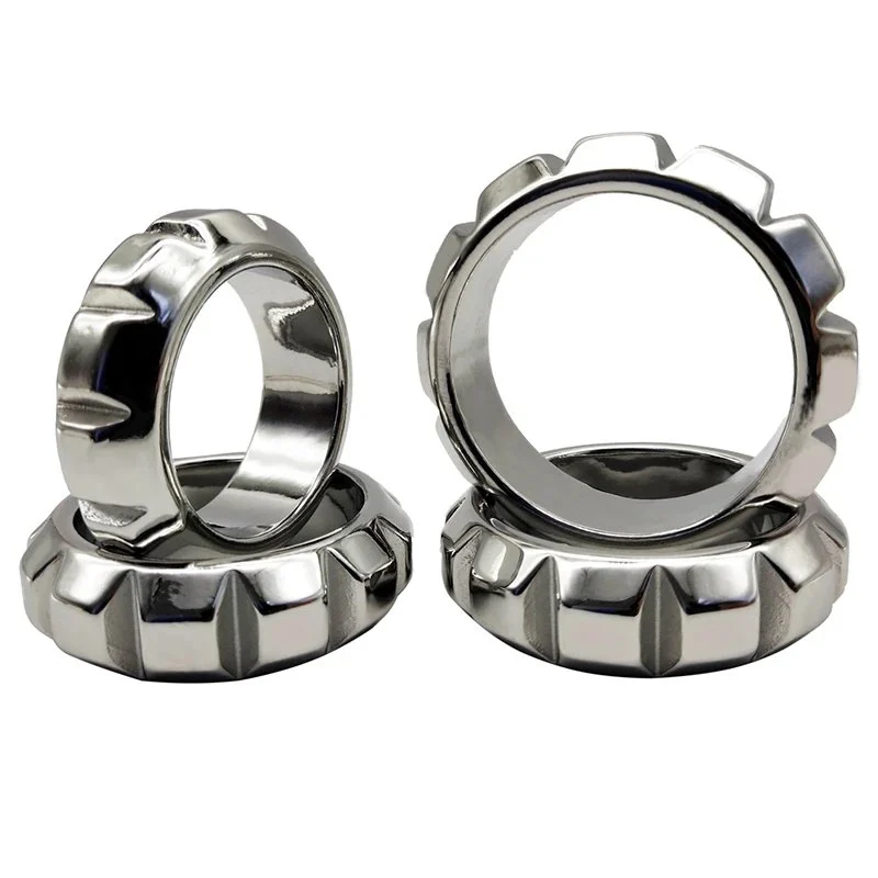304 Stainless Steel Penis Ring Cock Cages Sex Toy for Big Cock Man Metal Lock Penis Cock Cages for Male