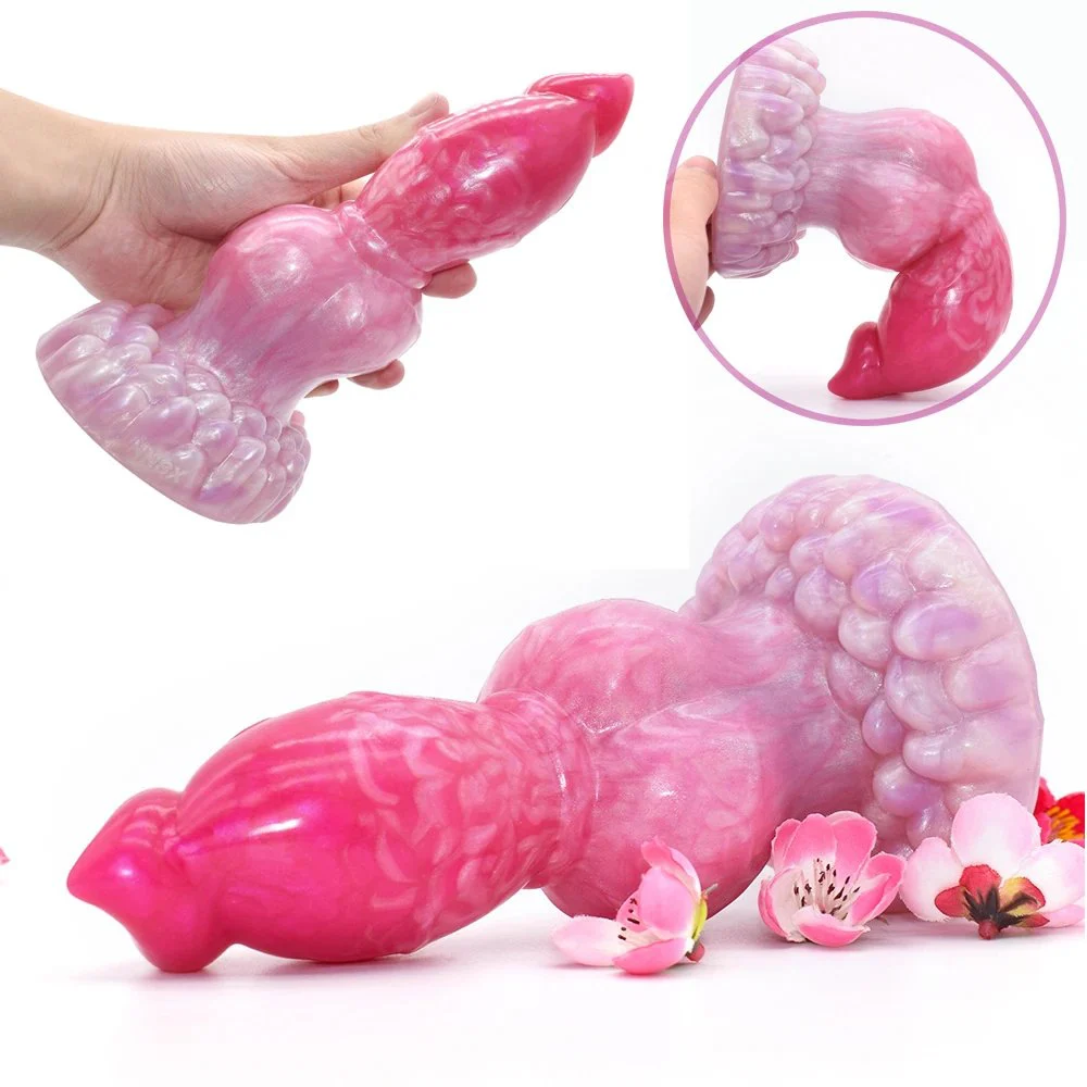Pink Soft Color Sex Toys High Quality Women Sex Toy With Artificia Silicone Monster Dildo Animal Dildo for Women