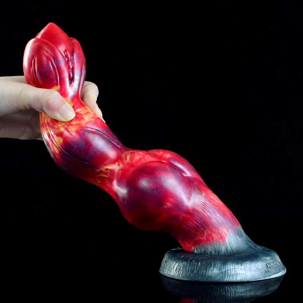 26.5cm Animal Dog Cock Double Knot Dildo Fantasy Penis Vagina Anal Plug Realistic Dildos for Women