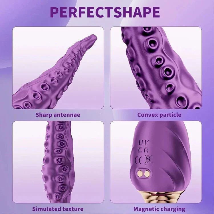 Octopus Rotating Vibrating Dildo Female Clitoral Stimulation Vibrator AV Massage Stick Sex Toys for Women