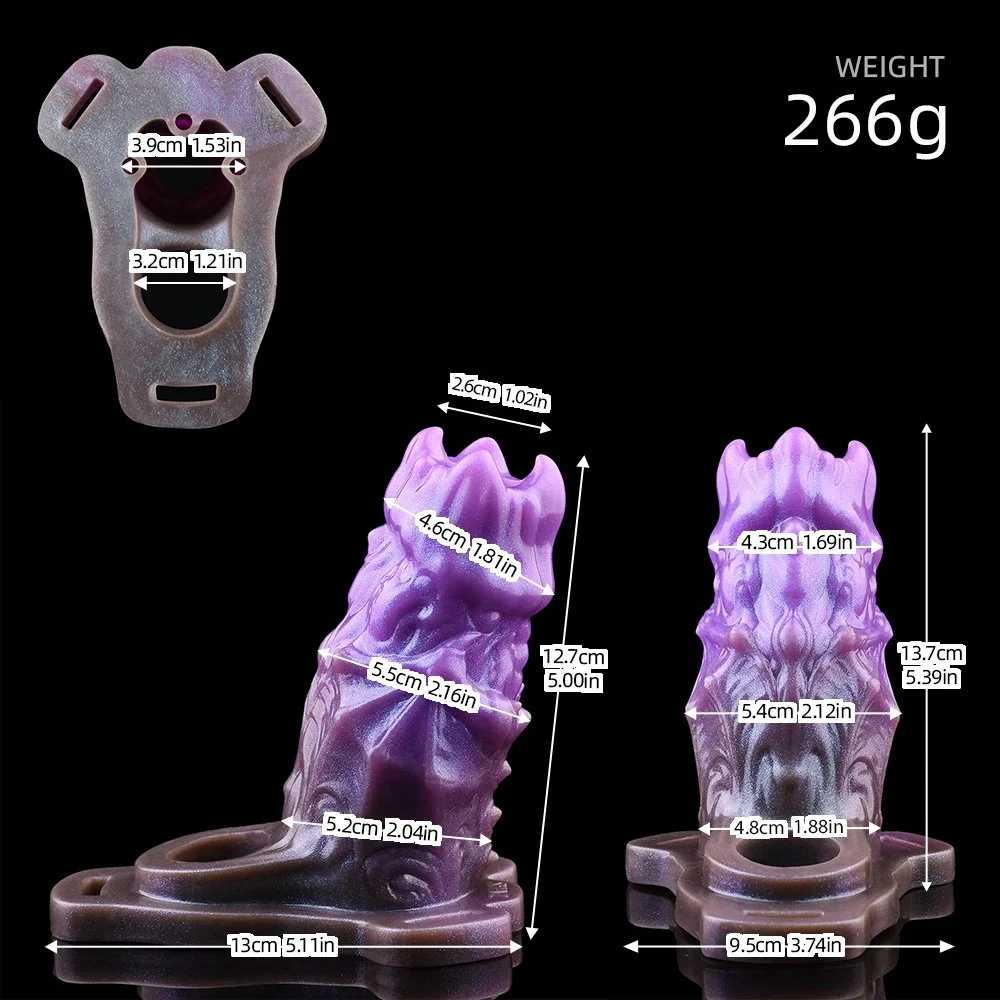 Reusable Soft Penis Sleeve with Extender and Enlarger Function Fantasy Cock Sleeve for Male Sex Life