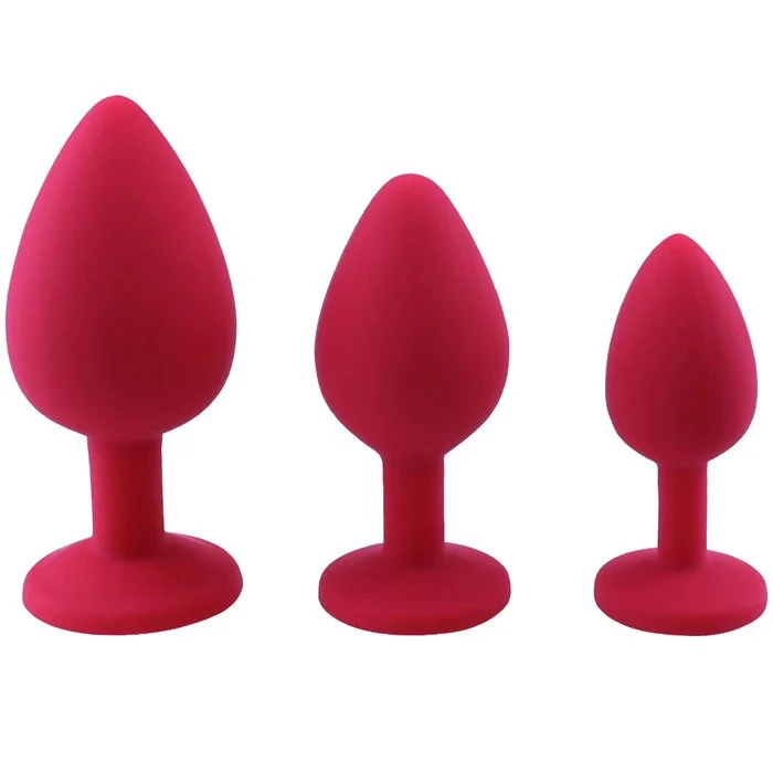 Gemstone Anal Plug-Silicone Butt Plug for Anal Sex Toy