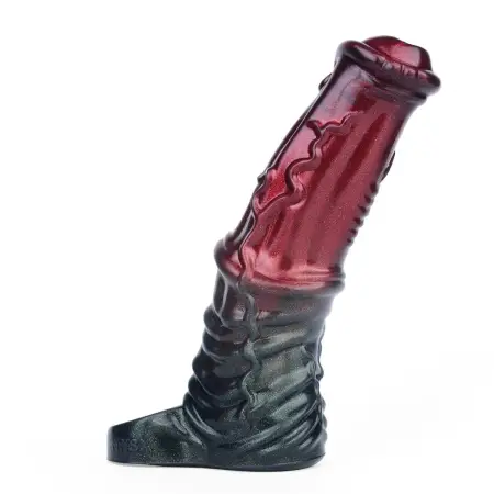 Soft Silicone Penis Sleeve Penis Enlargement Black Samurai Fantasy Horse Dildo Male Penis Extender Couple Sex Toy