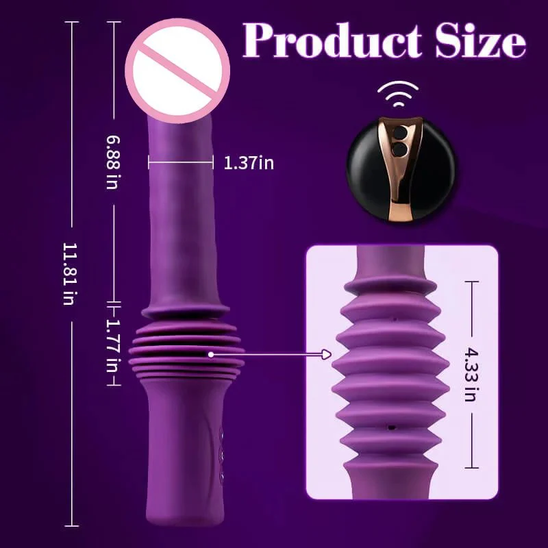 Powerful Adjustable Base Vibrating Auto Dildo Machine Hands-free Automatic Thrusting Sex Machine for Women Masturbation Sex Toys