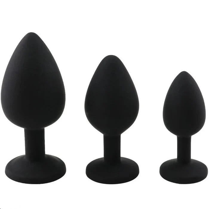 Gemstone Anal Plug-Silicone Butt Plug for Anal Sex Toy