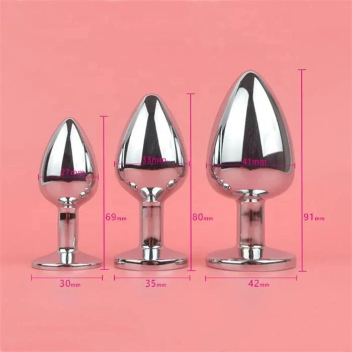 Fox Tail Metal Butt Plug Anal Sex Toys for Adult Games or Cosplay