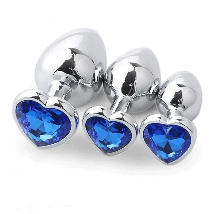 Crystal Jewelry Butt Plug for Male Prostate Massage Metal Anal Sex Game Adult Sex Toys Anal Beads at Sex Shop