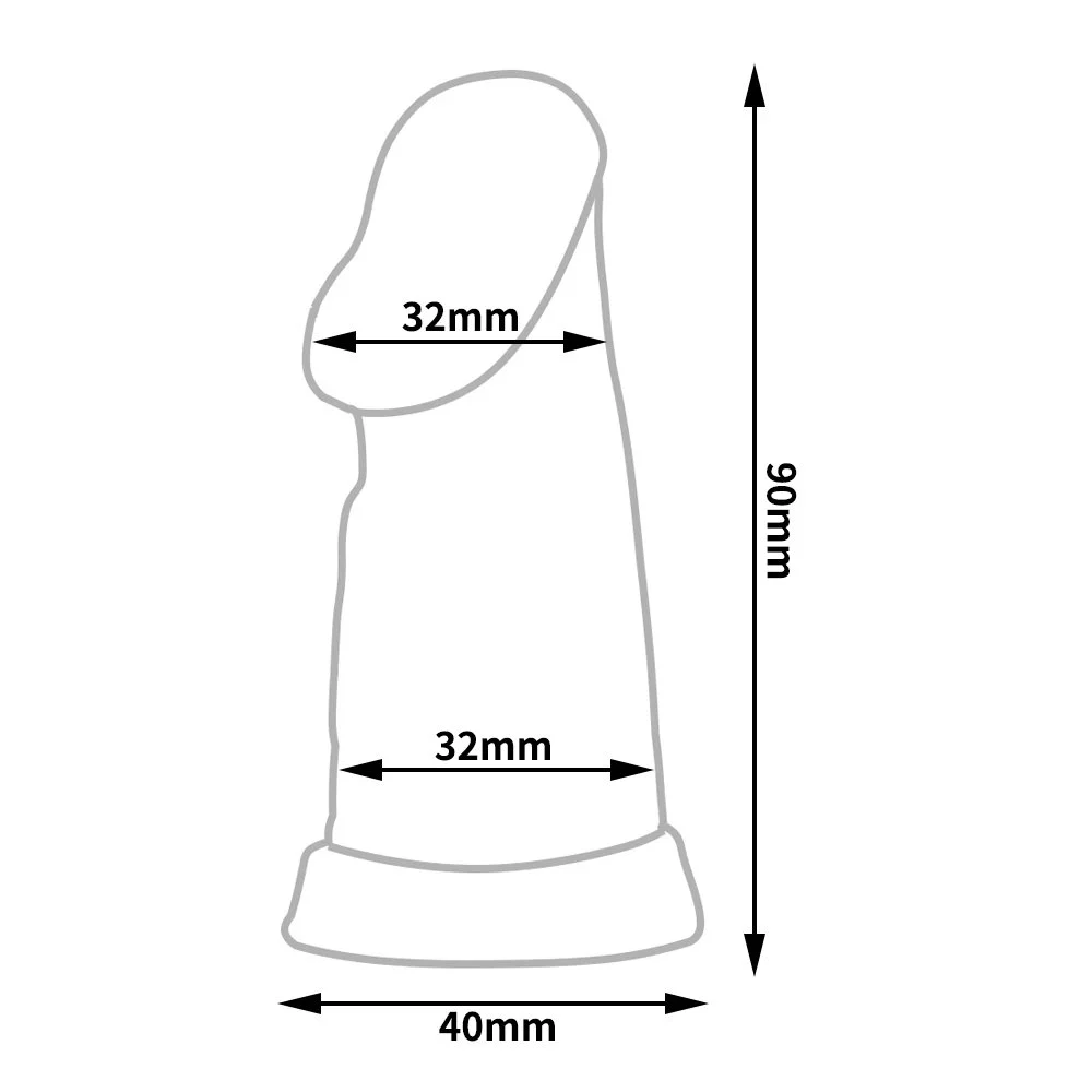 3 Active Size Dildo Head Novelty Sissy Inverted Chastity Cage CBT Game Stainless Steel Negative Ring