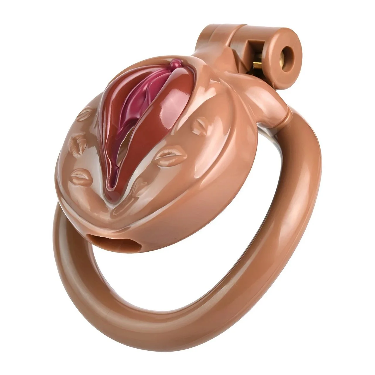 Adult Male Chastity Lock Cock Cage Urethral Catheter Penis Ring Chastity Cage for Men Four Clasp Sizes 3D Design