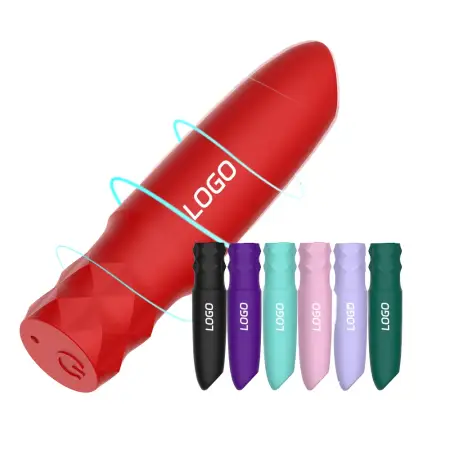 Powerful 10 Frequency Silicone Mini Bullet Stimulator Rose Vibrator for Adult Women's Clit G-Spot Sex Toys