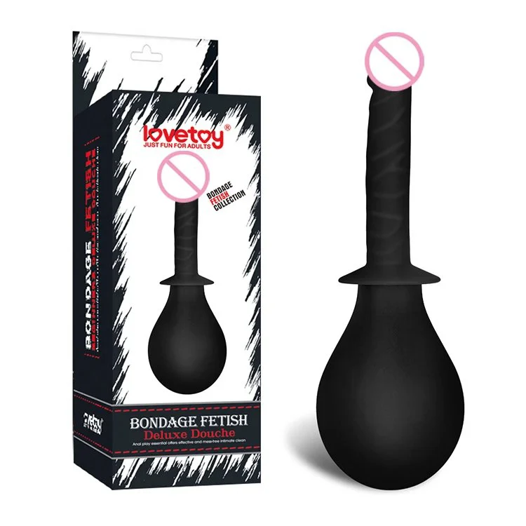Eco-Friendly Silicone Flusher Bondage Fetish Deluxe Douche Wash Vagina Anus