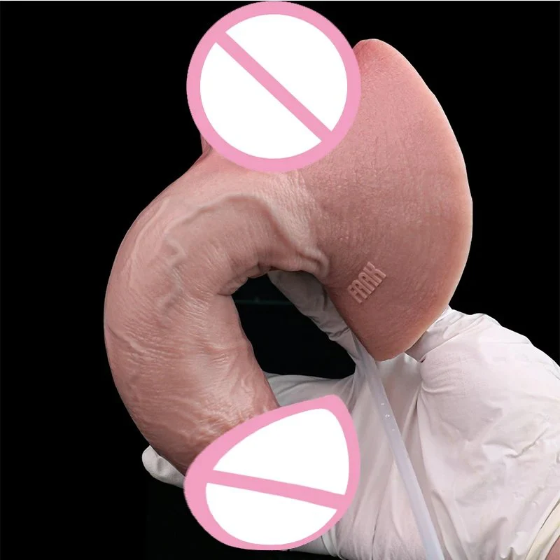 7.75 Inch Ultra Dildo With Squirting Function Ejaculating Adult Penis Sex Toys for Men Women Silicone Anal Butt Plug