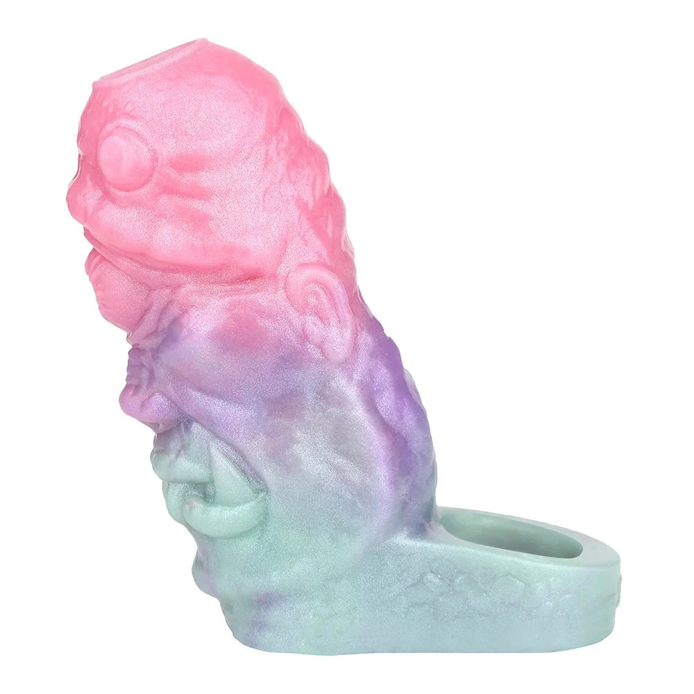 the Internal Texture of the Open Design Male Penis Extender Adds to the Experience and Effectively Enlarges the Penis