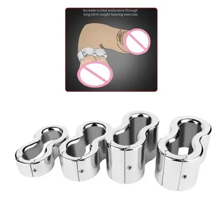 Stainless Steel Penis Ring for Men Delay Enhancer Cock Ring 4 Sizes Male Adult Sex Toy Light Restraint Design 18+