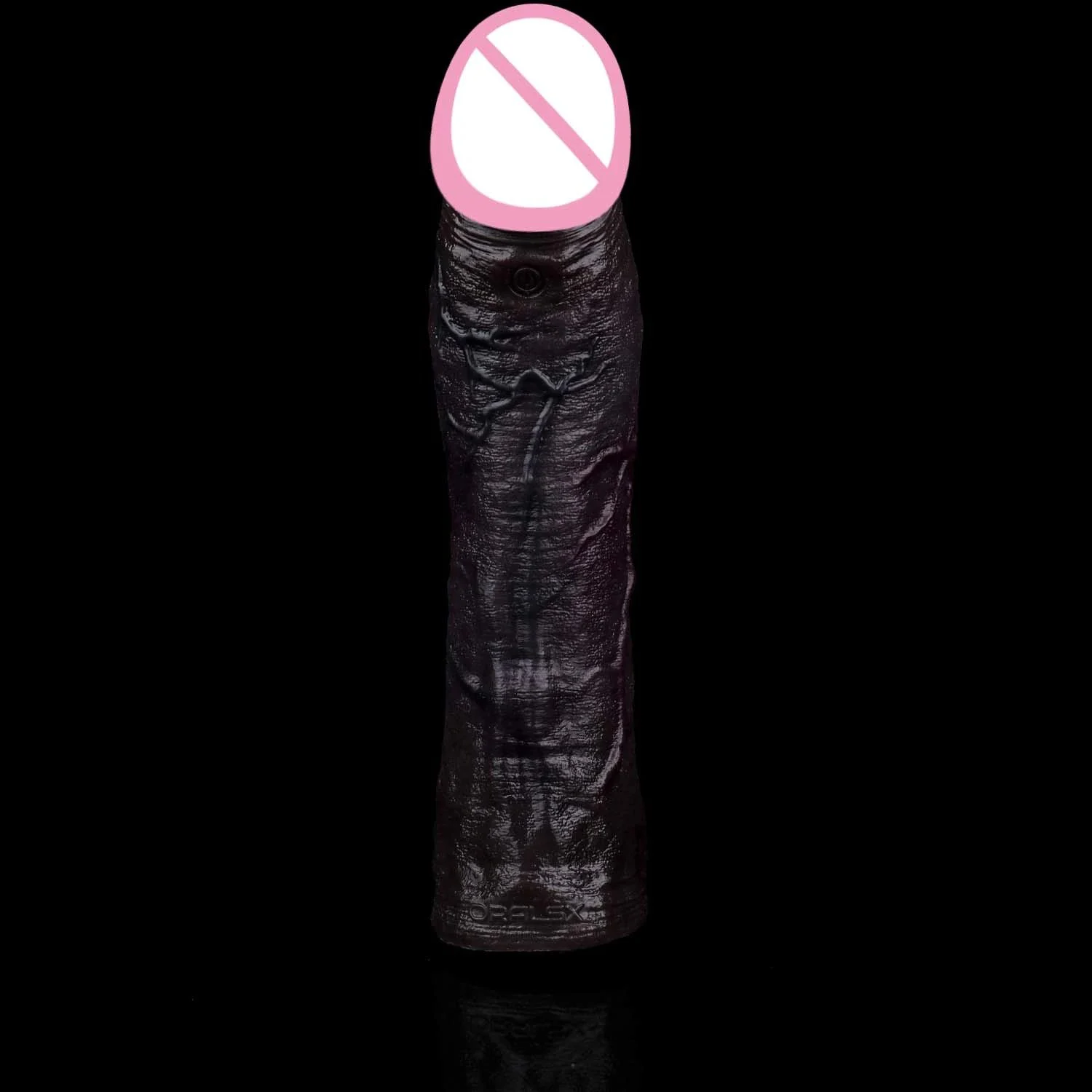 Vibrator Enlarger Sheath for Men Cock Ring Penis Sleeve With 10 Speed Vibration Sex Toy