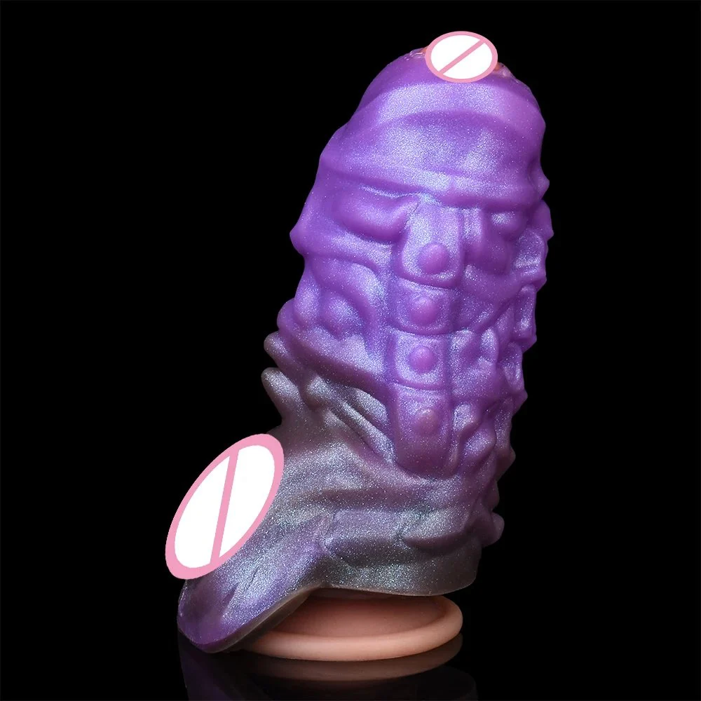 Super Soft Silicone Fantasy Monster Cock Extender Sleeve Men Sex Toy Fantasy Dildo Sleeve for Male
