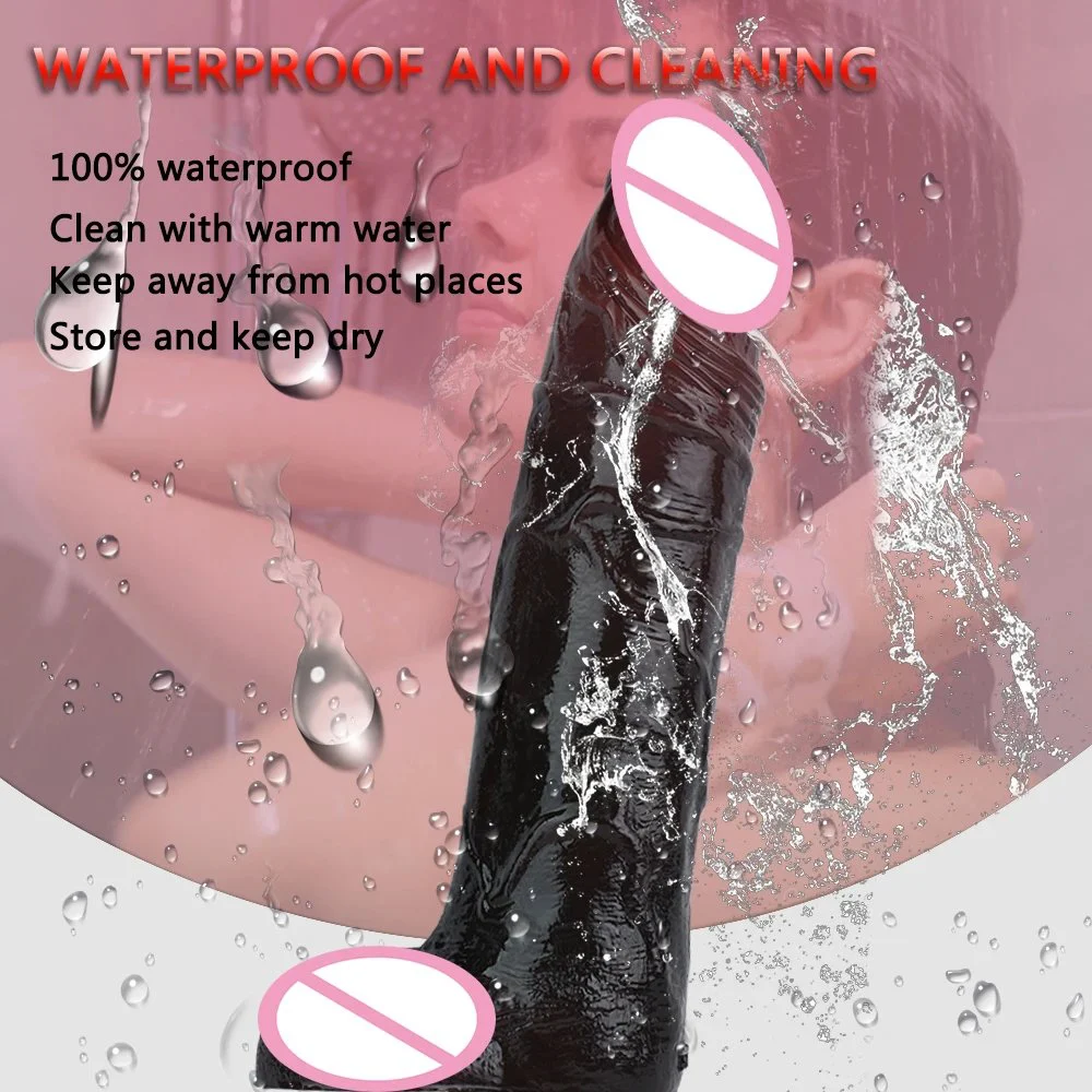 Realistic Dark Dildo 1.5cm Stretching Vibration Thrusting for Women Anal G Spot Stimulate Dildo Vibrator Sex Toy for Women