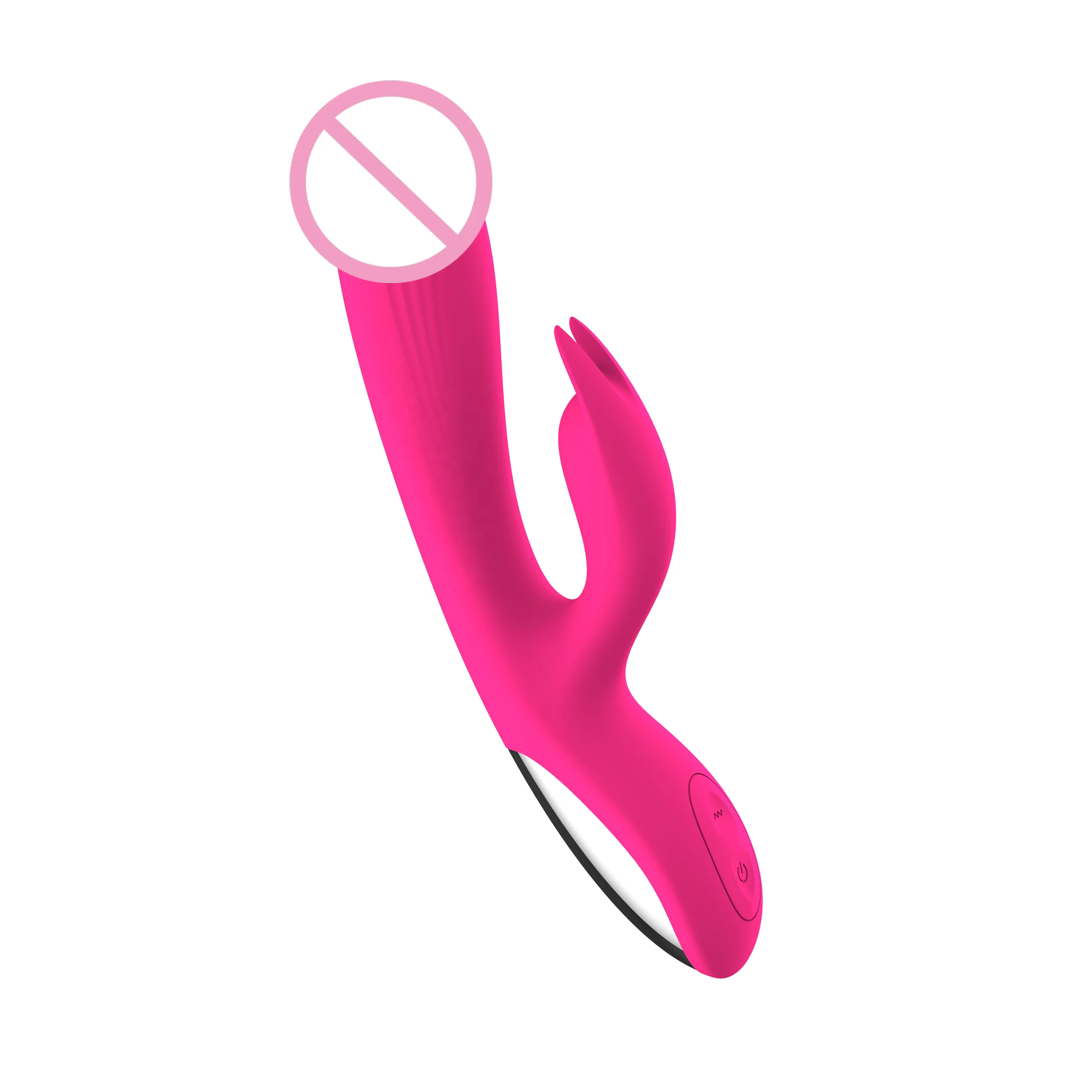 High Speed 10 Frequency Silicone G-spot Female Masturbation USB Charging Massage Wand Rabbit Vibrator