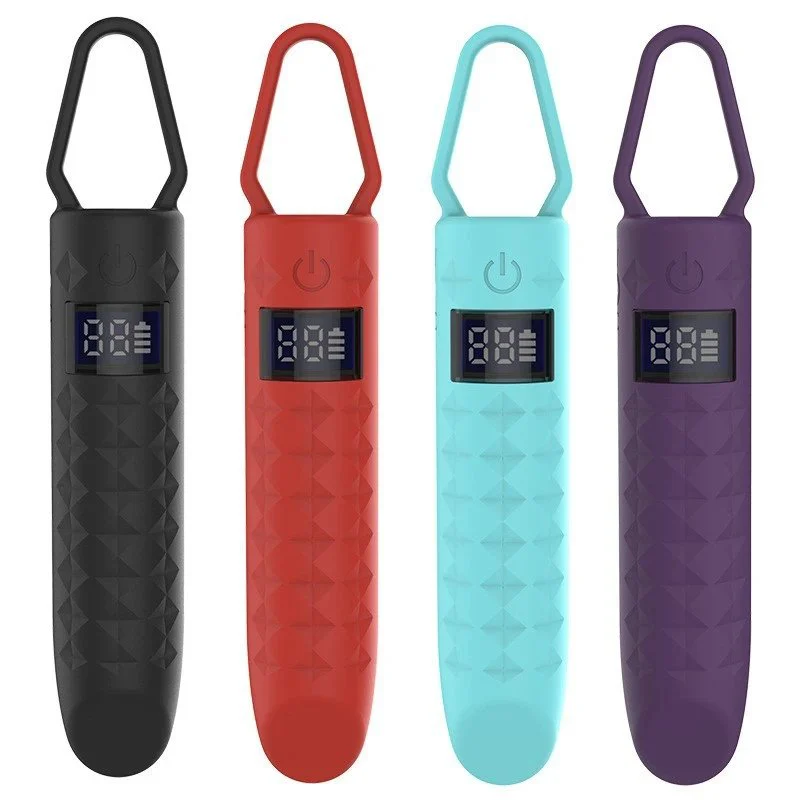 LED Display Bullet Vibrator Sex Toy for Women Female Sex AV Toys 10 Vibration Portable Lipstick Vibrator
