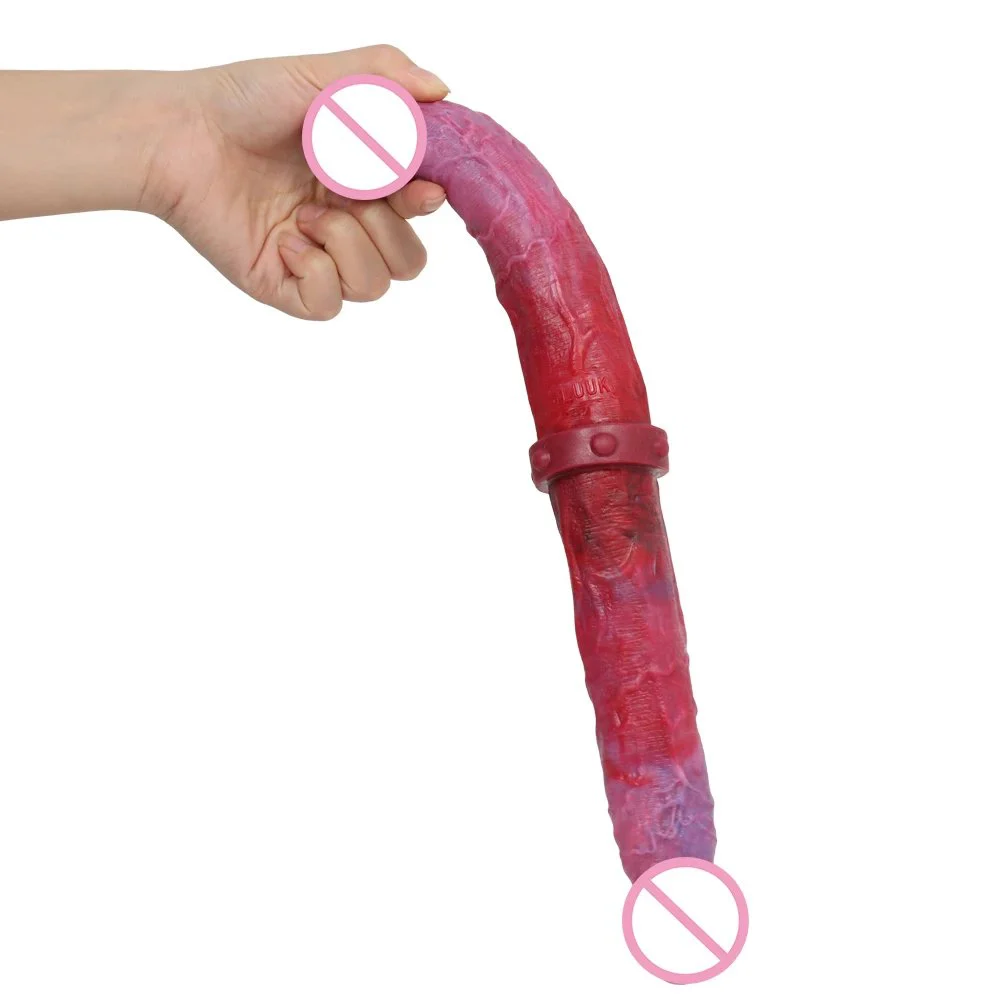 39cm Anal Dilator Silicone Double Headed Dildos Anal Expander Stick Sex Toys for Women Couples