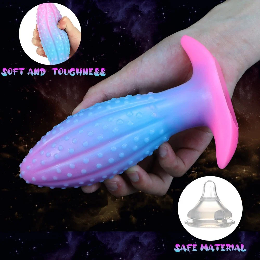 Mixed Color Pineapple Anal Plug Luminous Silicone Plug Liquid Silicone Dildo Anal Plug for Female
