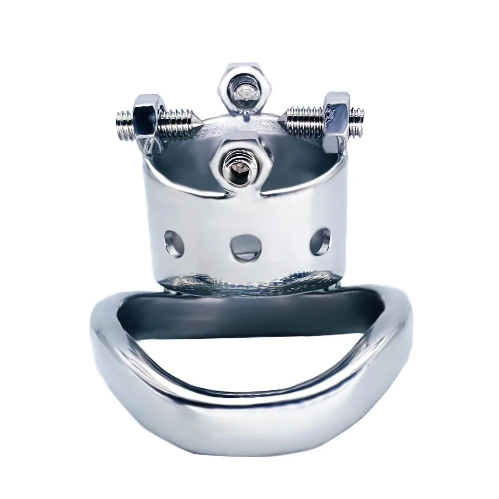 4cm Anti-ring Penis in Cage with Keyholder SM Sex Toys Man Metal Chastity Cage Chastity Device for Male