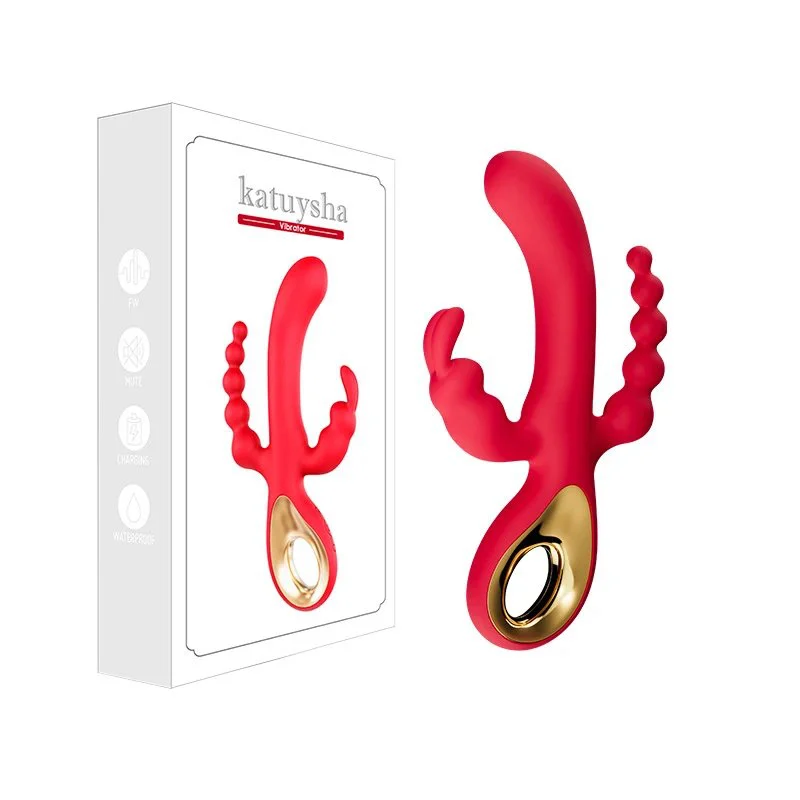 New Adult Products Anal Beads 3 in 1 G Spot Rabbit Anal Vibrator Sex Toys for Women