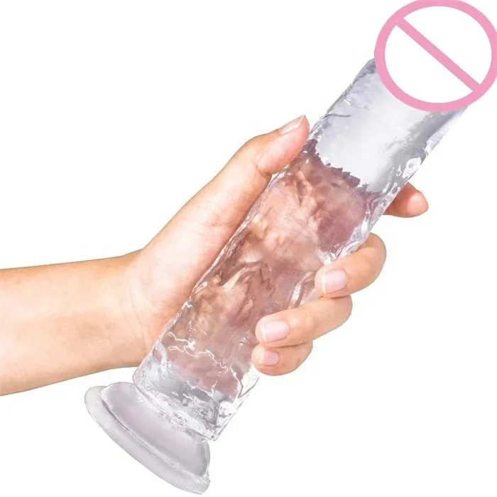 5 Sizes Hand-Free Play Flexible Silicone and TPE Dildo Vibrator Strong Suction Cup Strap-on