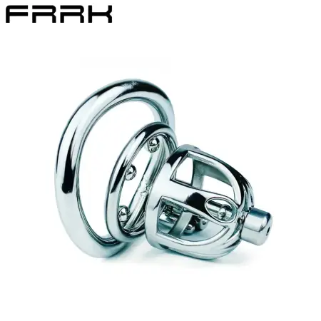 50MM Cock Cage Male Chastity Devices Urethral Plug Stainless Steel Chastity Cage With Urinary Catheter Penis Lock
