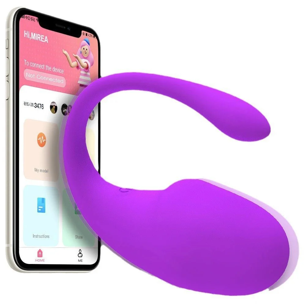New USB Charging Strong Frequency Female Vibration APP Remote Control Female Egg Vibrator Adult Sex Machine for Women