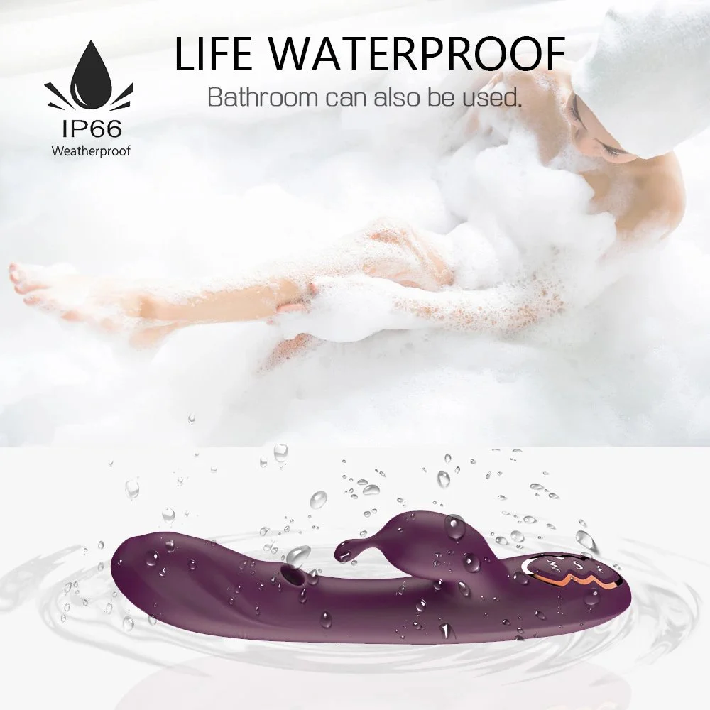Powerful Vibrators Women Handheld Sex Toy 7 Speeds Mode G-spot Realistic Rabbit Vibrator