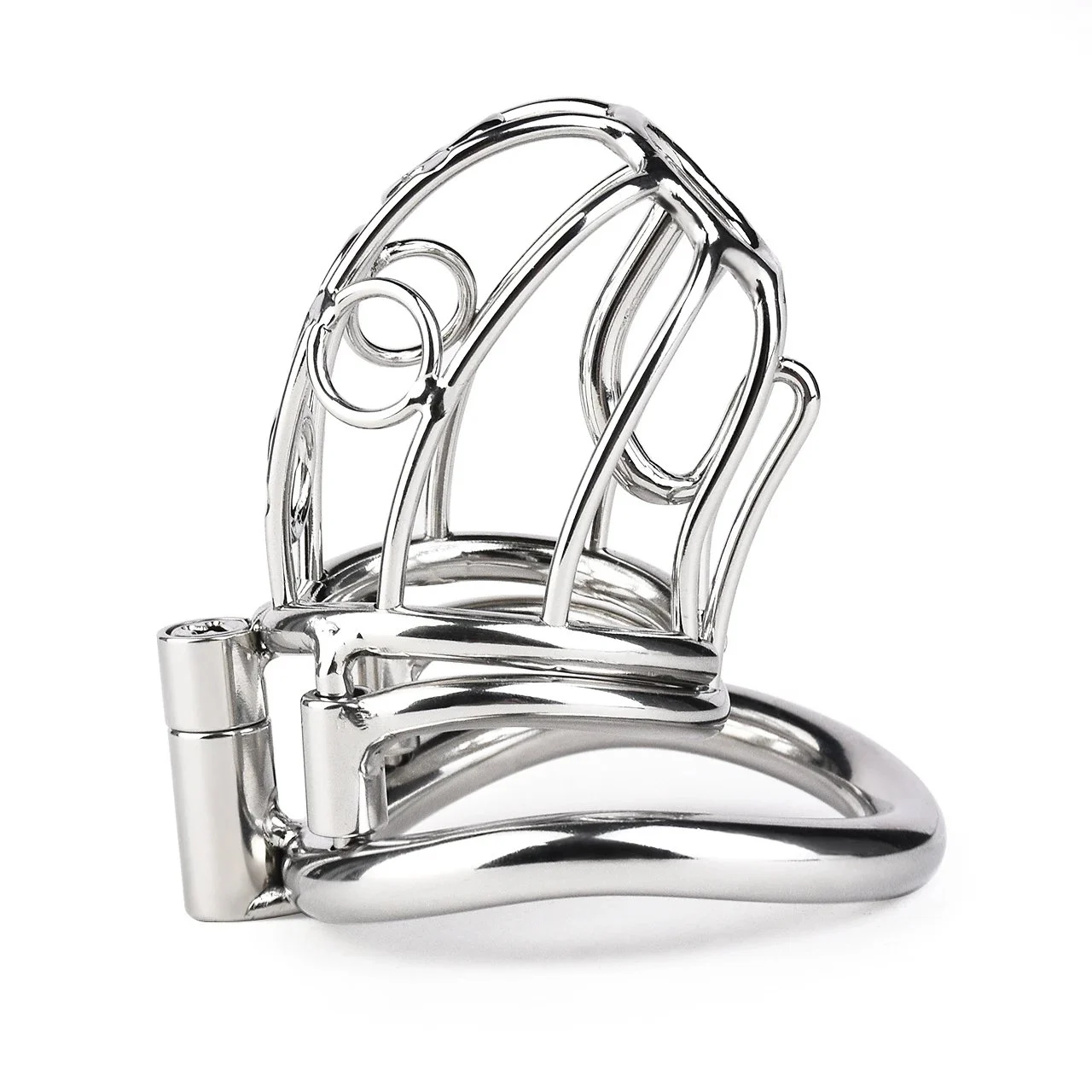 Big Hollow Chastity Cage for Male Bondage Device Lightweight Metal Penis Ring BDSM Sex Toys Stainless Steel Chastity Device