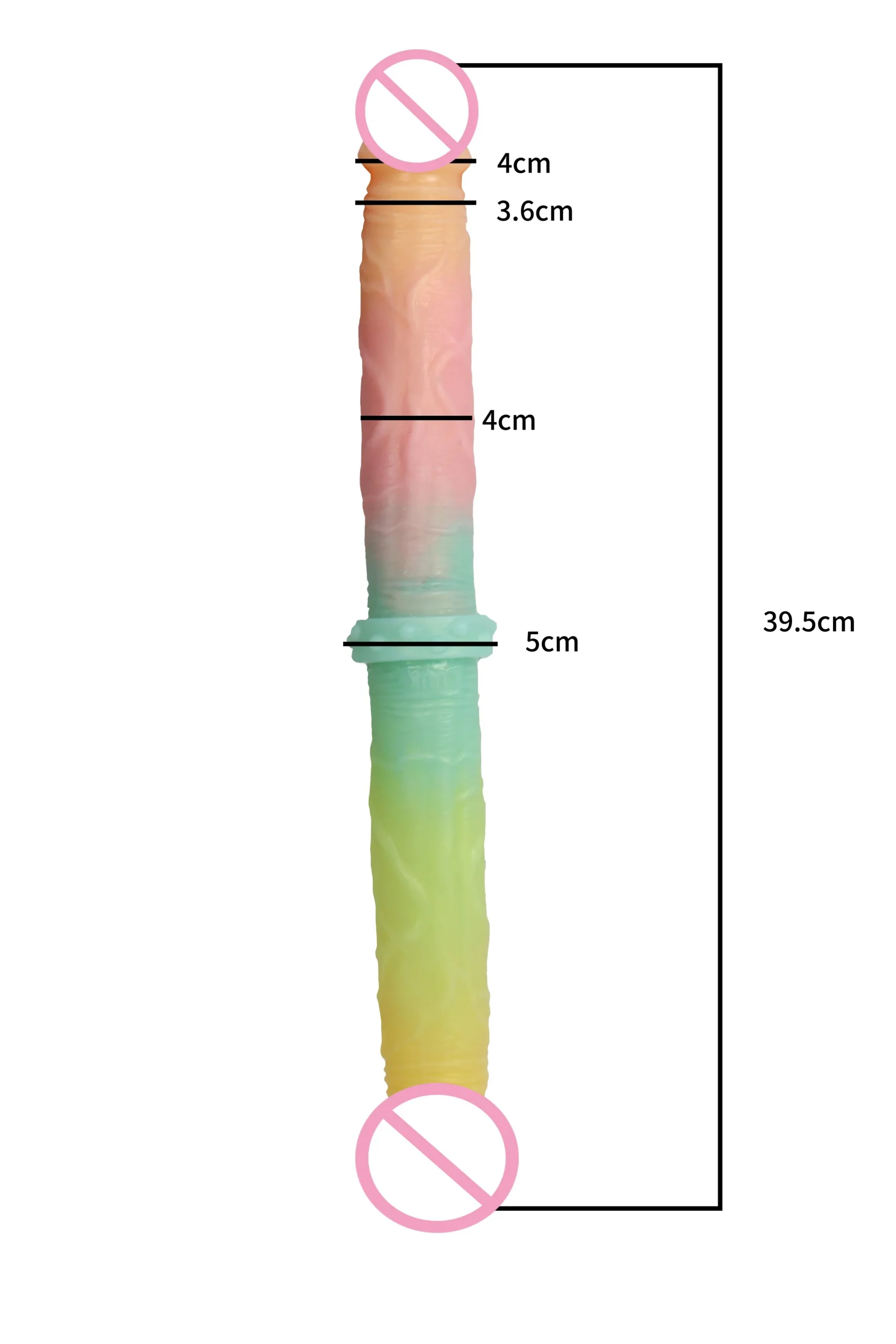 40cm Super Long Double Headed Dildo Liquid Silicone Sex Toys Simulation Masturbator Dildo for Lesbian