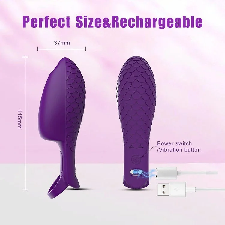 USB Rechargeable 10 Vibration Modes G Spot Clitoral Stimulation Finger Sleeve Vibrator Sex Toy Women