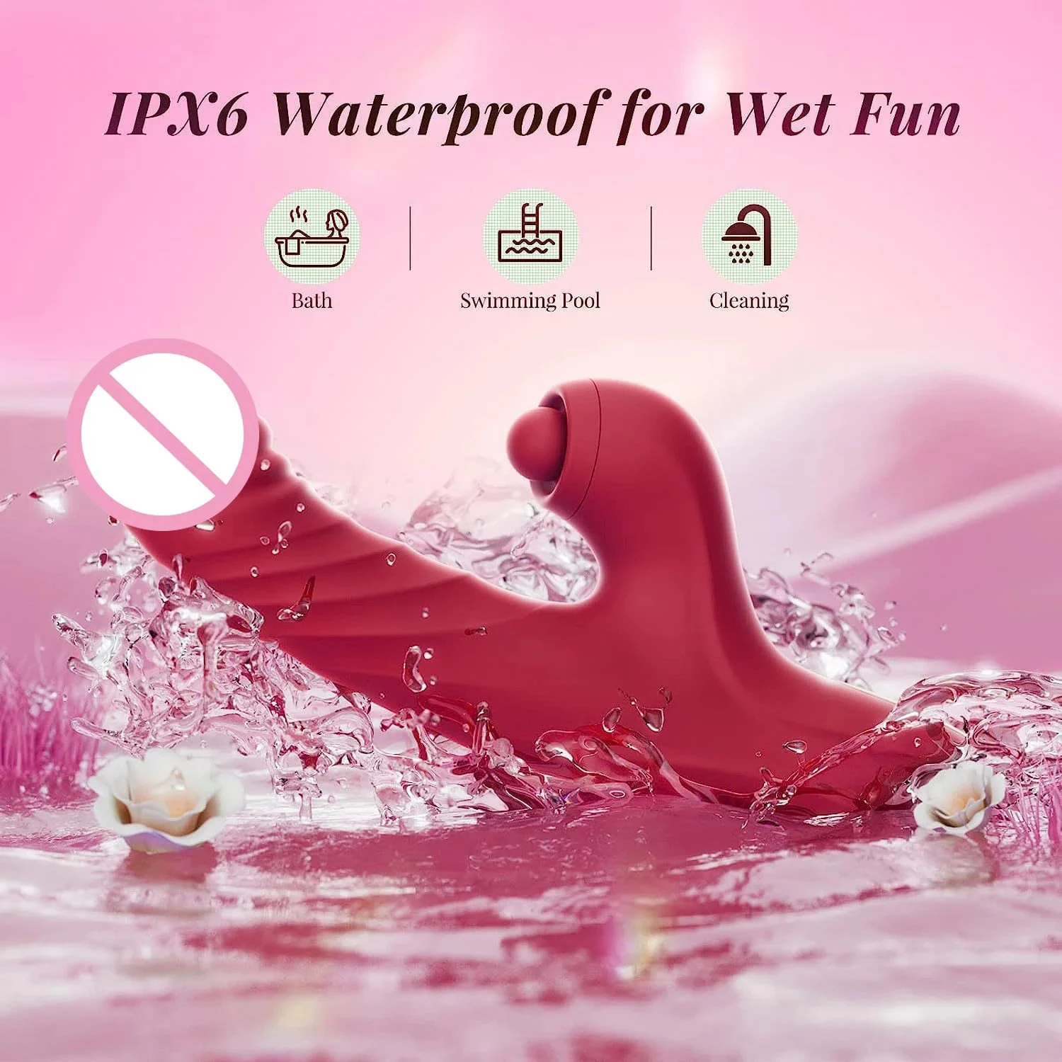 Multifunctional Rabbit Vibrator with Telescopic Vibration Heating Female Masturbator