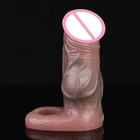 Wearable Realistic Hollow Adult Erotic Sex Toy for Men Strap-on Dildo Panties Penis Extension Sleeve Harness