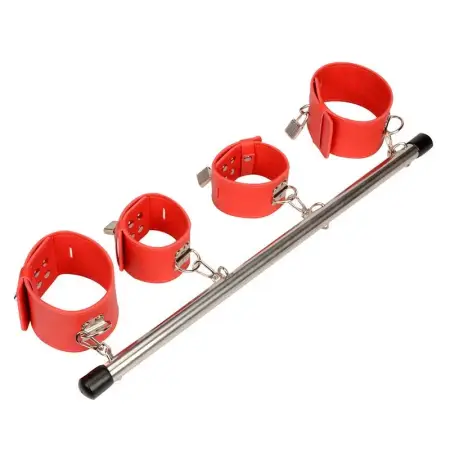 Bondage Set Stainless Steel Adjustable Spreader Bar Sex Slave Handcuffs Ankle Cuffs Fetish Restraints Sex Toys for Couples