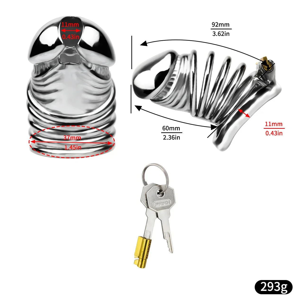 Chastity Cage, Male Chastity Devices for Bondage Play, Bondage Kits