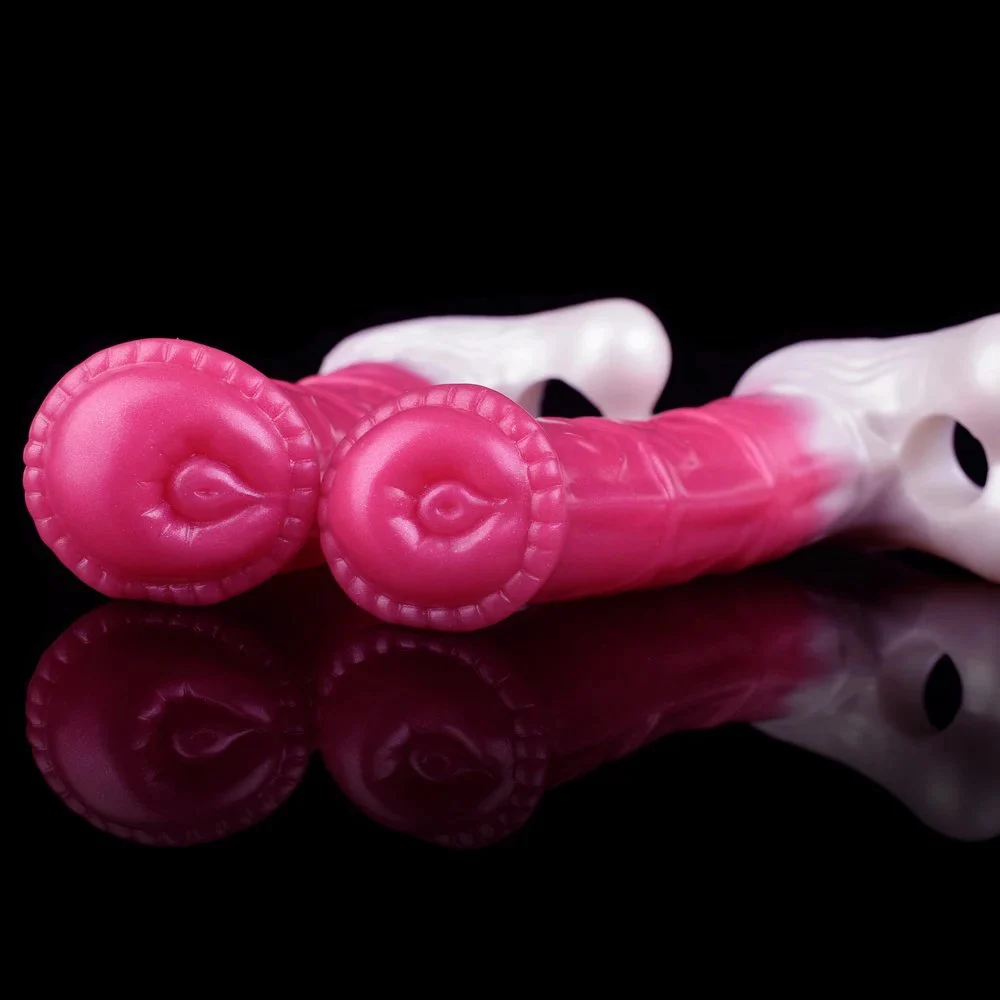 Wearable Sex Toy Horse Hollow Dildo Fantasy Penis Sleeves Best Time Delay Condom Soft Silicon Cock Ring for Male Sex Toy