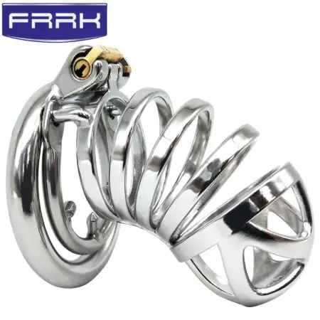 12E Chastity Device to Prevent Cheating Stainless Steel Desire Control Ring Make love Adult Products Male Chastity Be