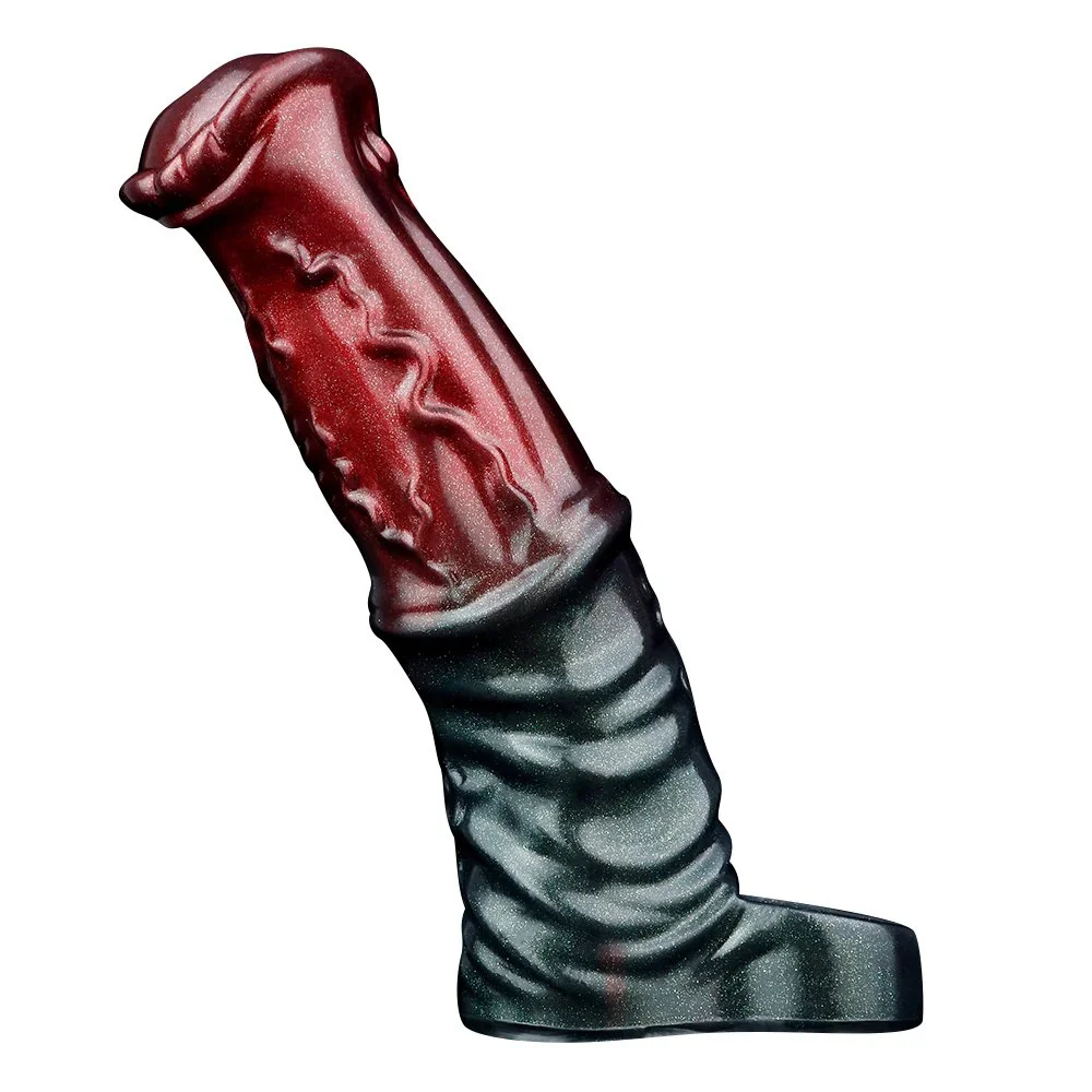 XL Monster Silicone Realistic Penis Sleeve with Penis Ring Cock Sleeve Extension Reusable Condom Sex Toys for Men