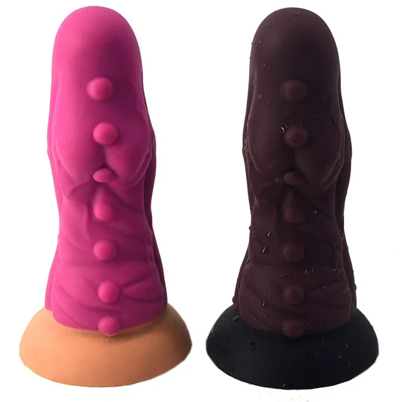 6.9 Inch Double Layered Artificial Vagina Sex Toys Dick Silicone Rubber Thick Giant Thrusting Dildo for Women Masturbating