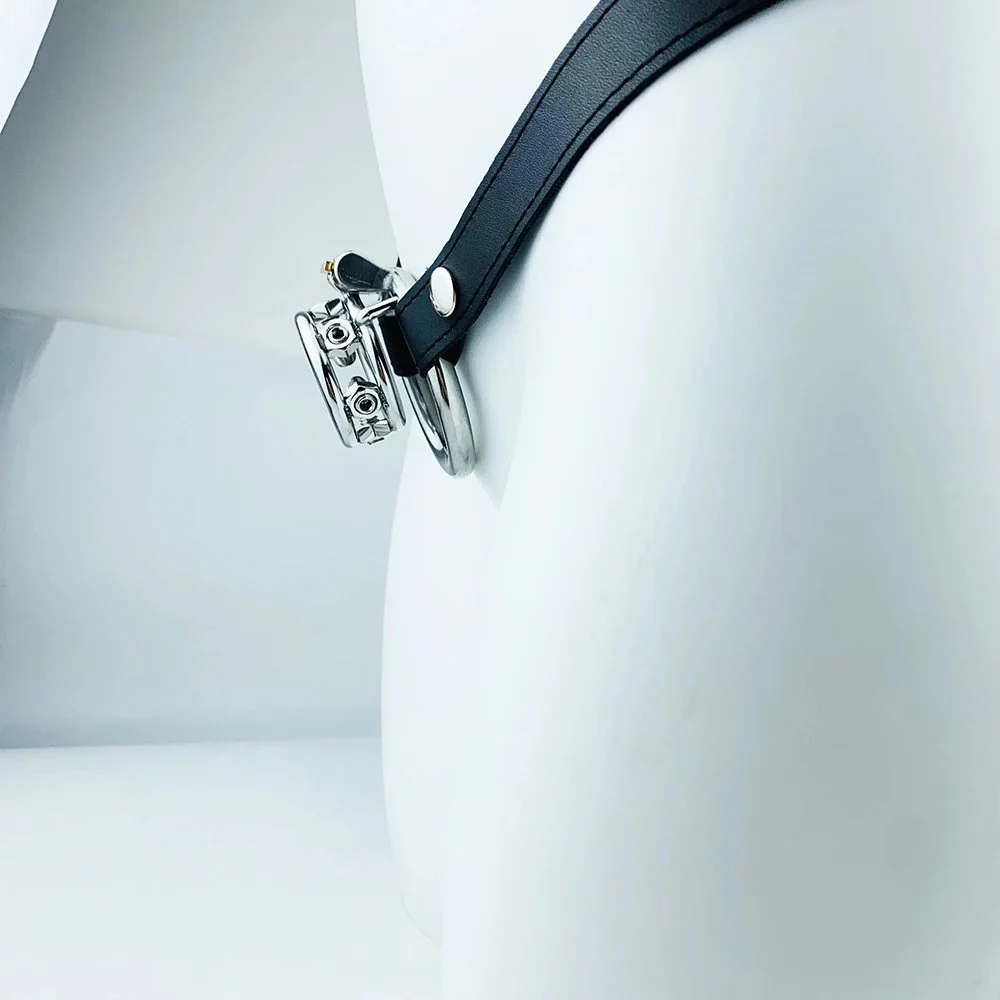 132 Strap on Male Chastity Device Cock Lock Sm Stainless Steel Cock Cage