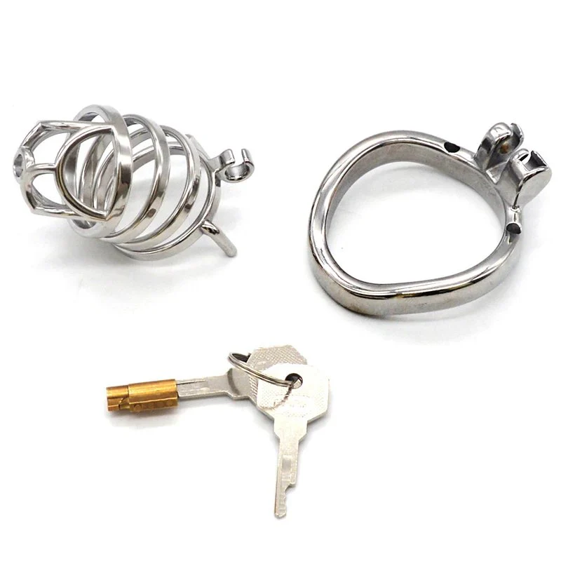 66mm Chastity Lock Penis Cage with Keyholder Chastity Cage Metal Sm Sex Toys for Male Male Chastity Device