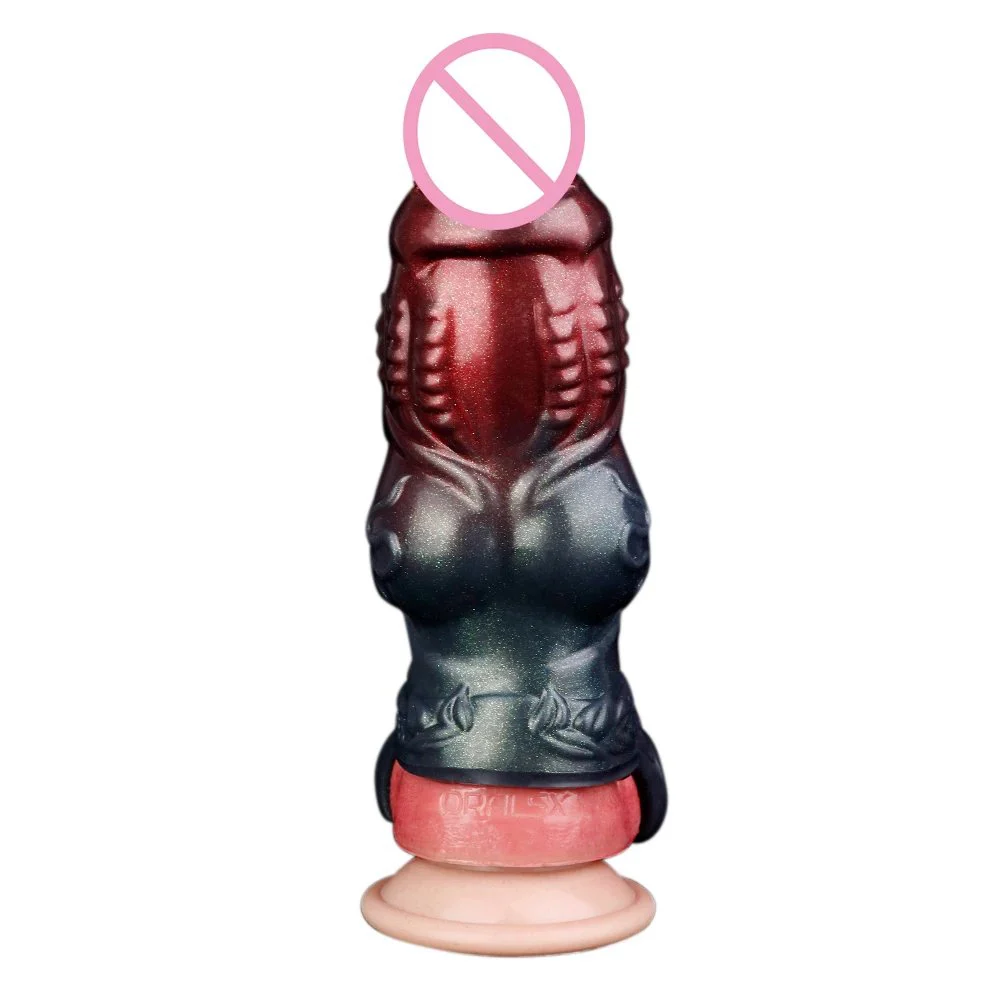 Size up Male Penis Condom, Not Easy to slip off No Trace to Wear the Soft Male Toys Fantasy Dildo Cover for Men