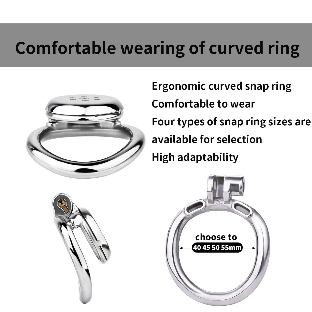 Chastity Cage Belt, Flat Chastity Cage for Men,Metal Male Chastity Device Cock Cage BDSM Bondage Cage Sex Toys for Couples