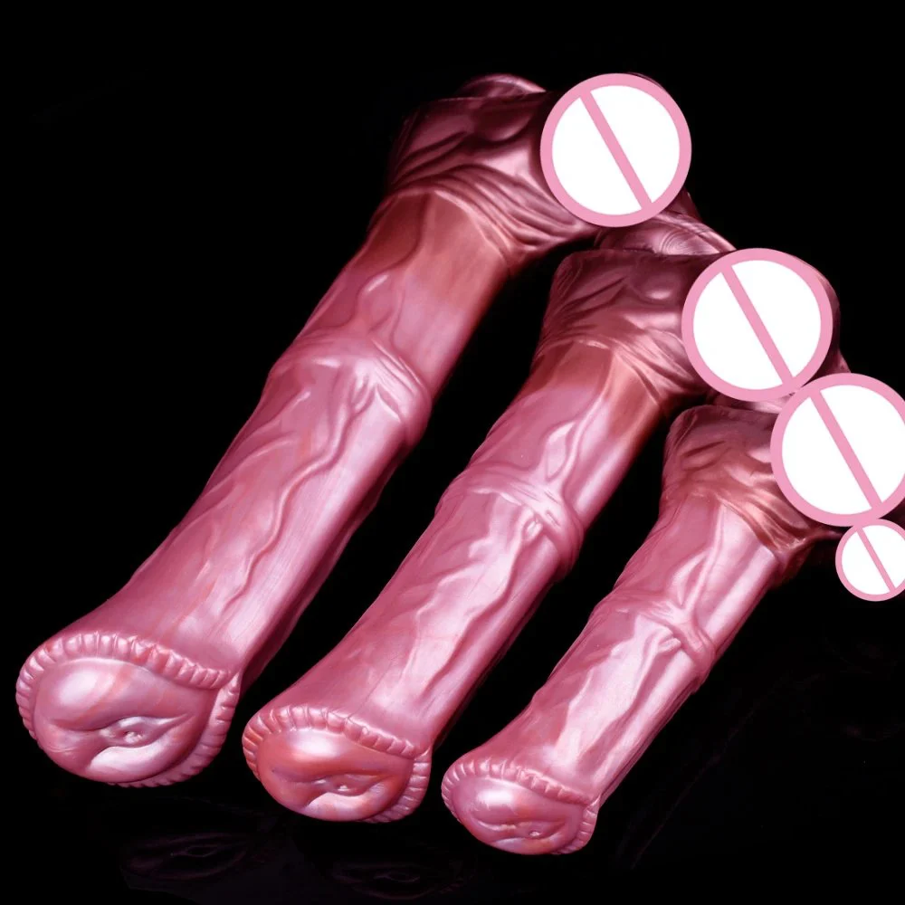 3.2inch Thick Huge Horse Dildo Silicone Big Dong With Strong Suction Cup 14 Inch Long Penis Massive Butt Plug Sex Toy
