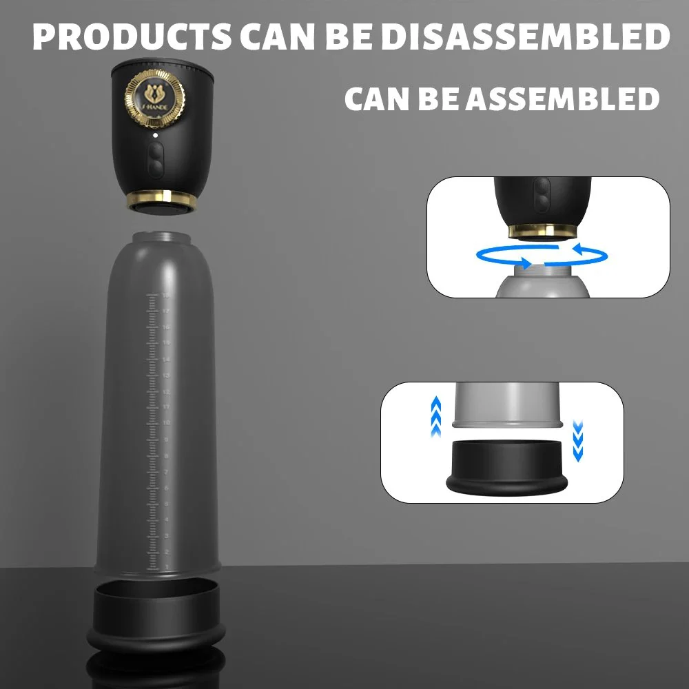 Powerful Male Sex Toy Effective Vibrator and Erection Suction Penis Pump Model for Male Enlargement